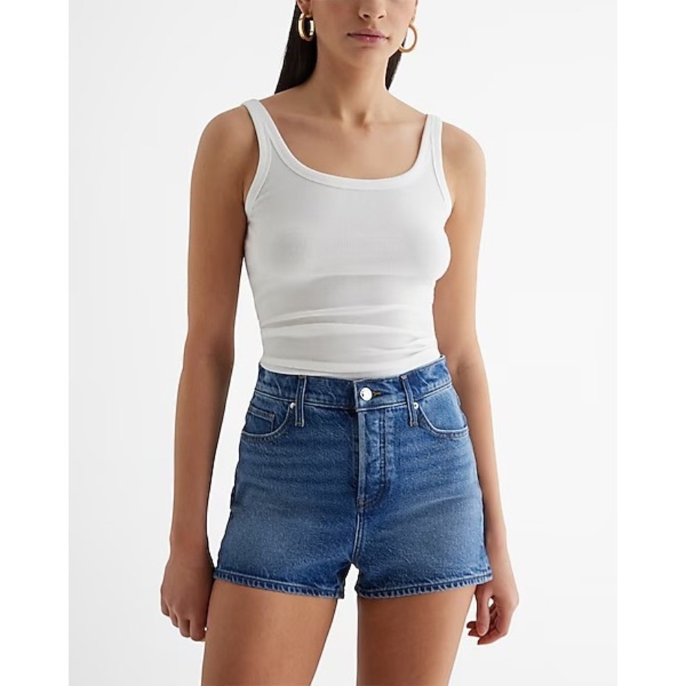 Express Blue Denim Jean Shorts